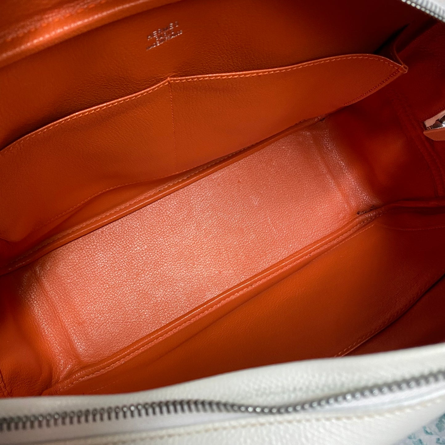 Hermès Courchevel Leather Bicolor Plume 32