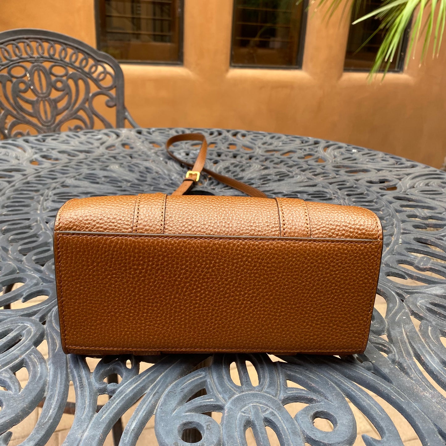 Mulberry Mini Zipped Bayswater Grained Leather Tote