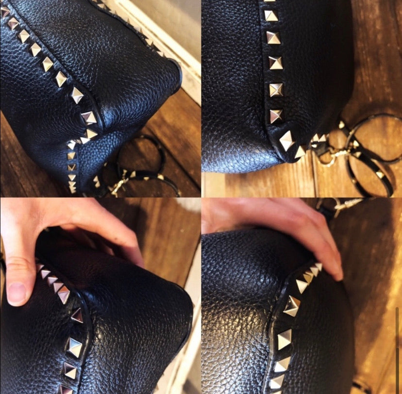 Valentino Garavani Rockstud Leather Shoulder Bag