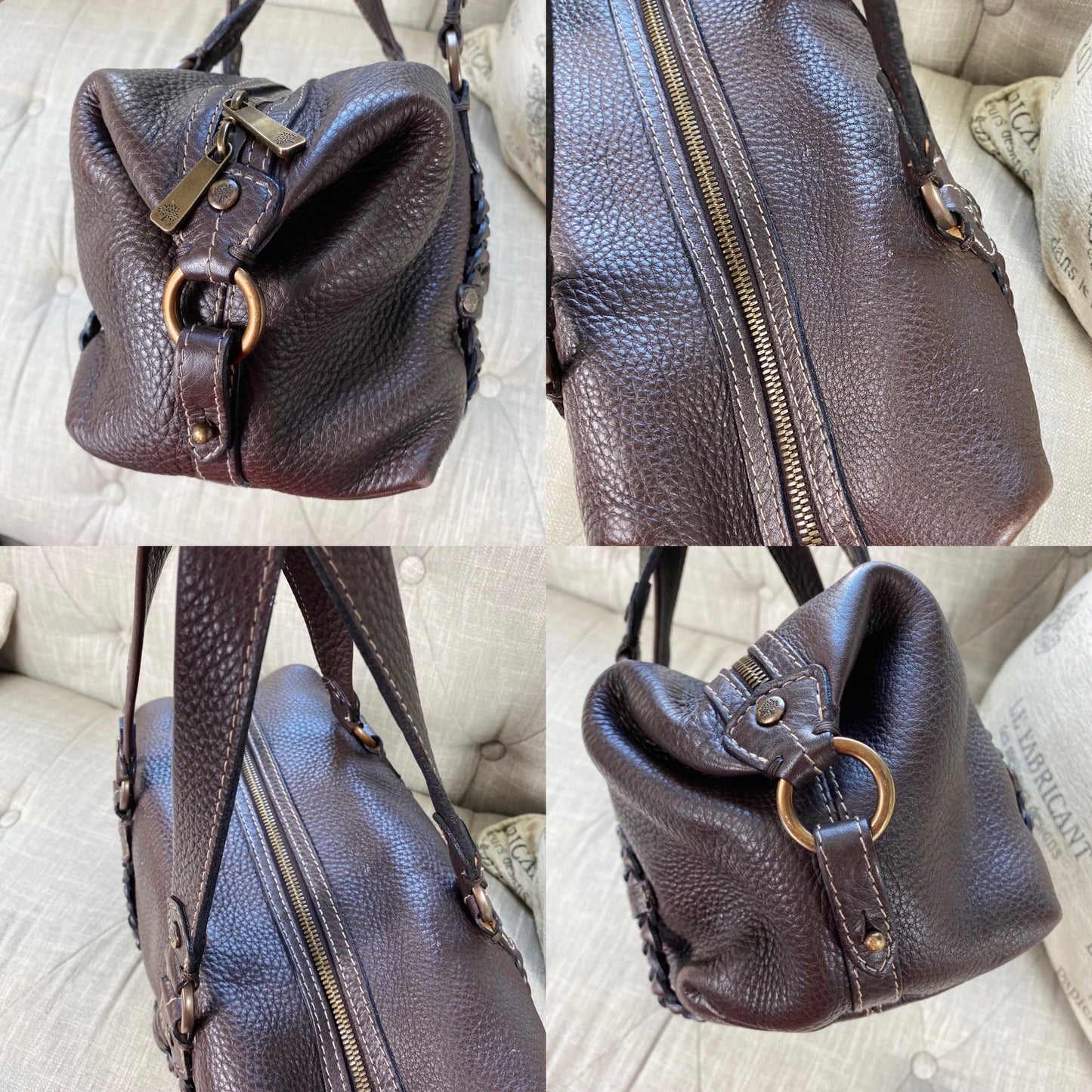 Mulberry Small Braided Leather Satchel