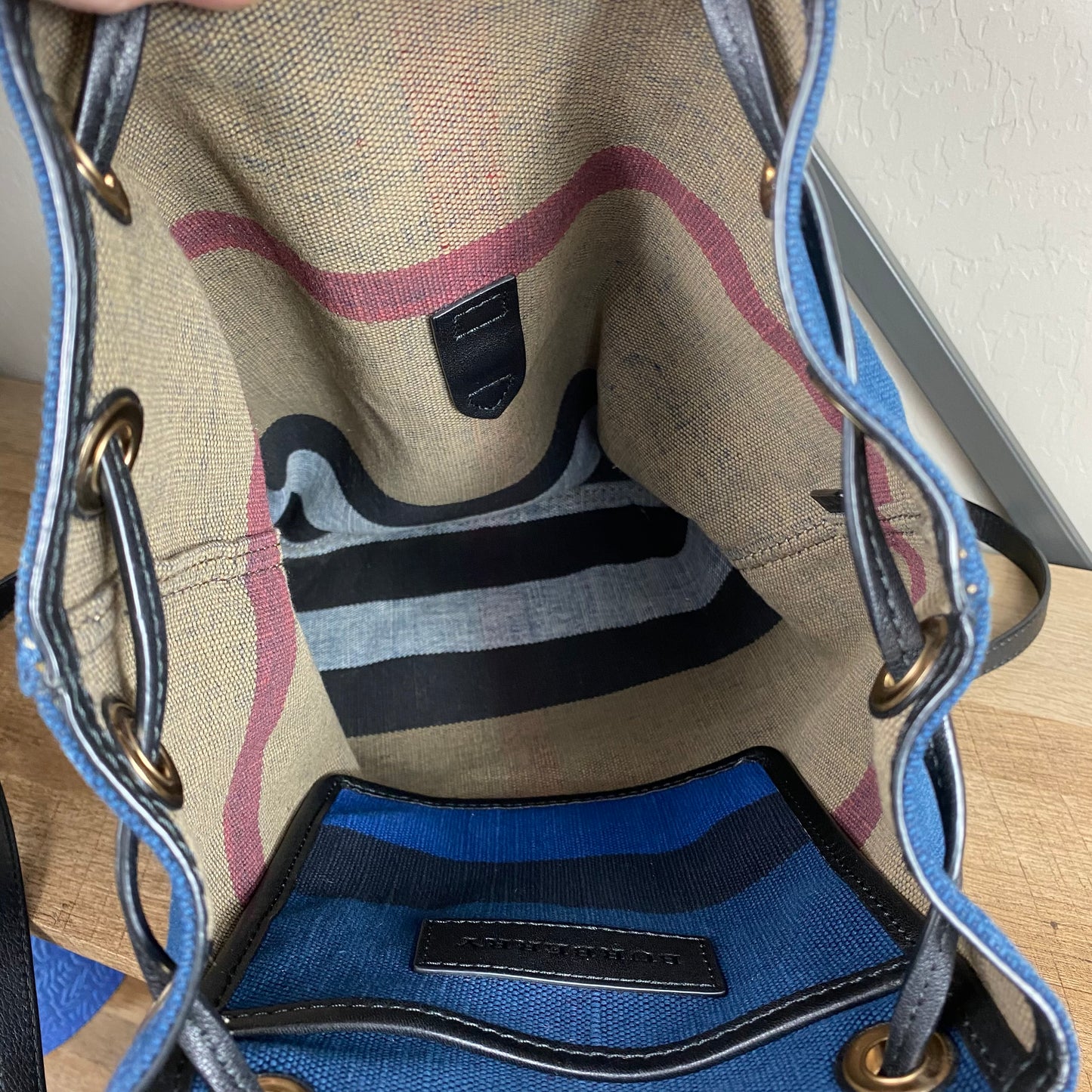 Burberry Medium Chiltern Canvas Check Backpack