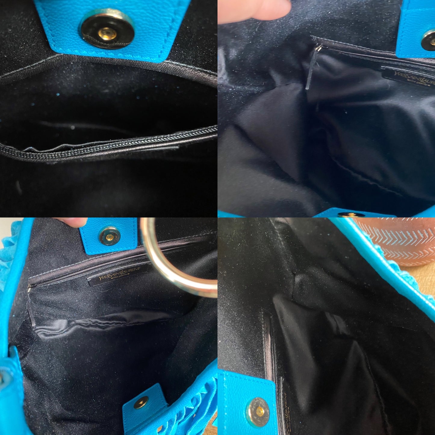 Yves Saint Laurent YSL Fringe La Boheme Leather Hobo Bag