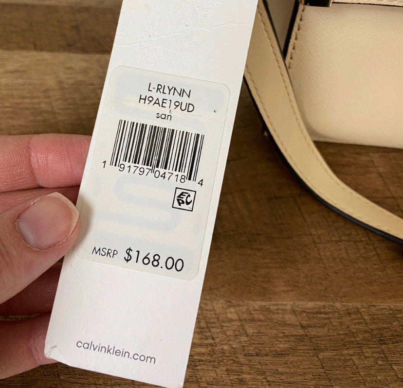 Calvin Klein Raelynn Crossbody Leather Bag