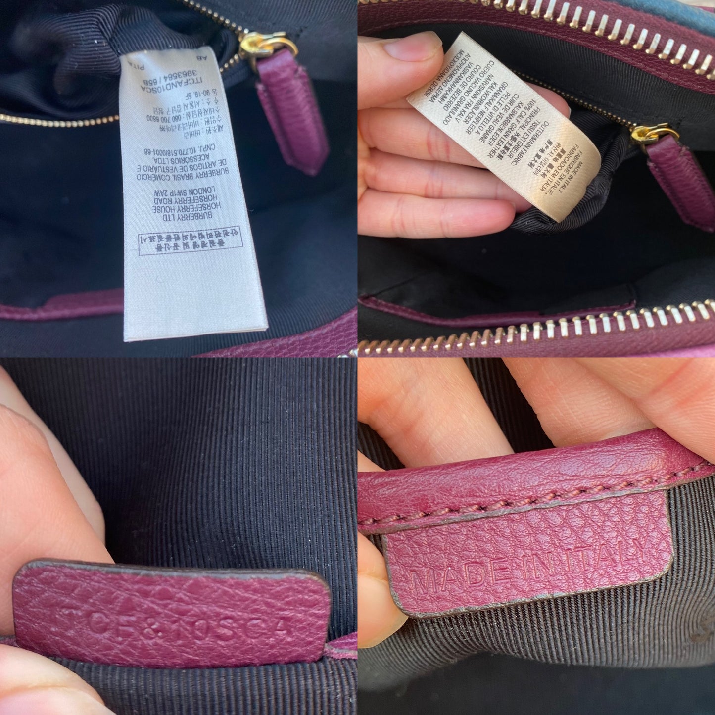 Burberry Prorsum Calfskin Rain or Shine Bloomsbury Satchel