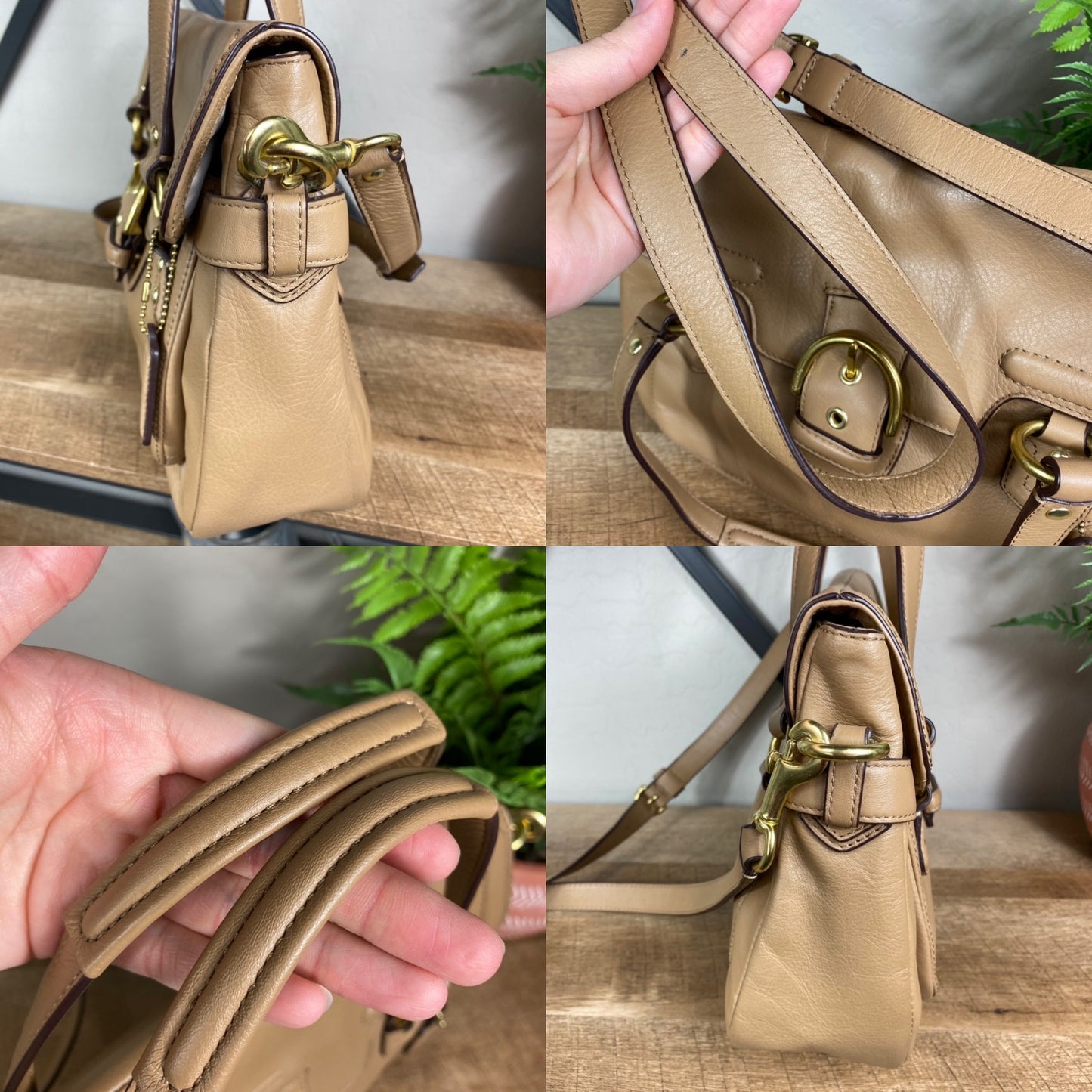 Coach Leather Campbell Convertible Crossbody