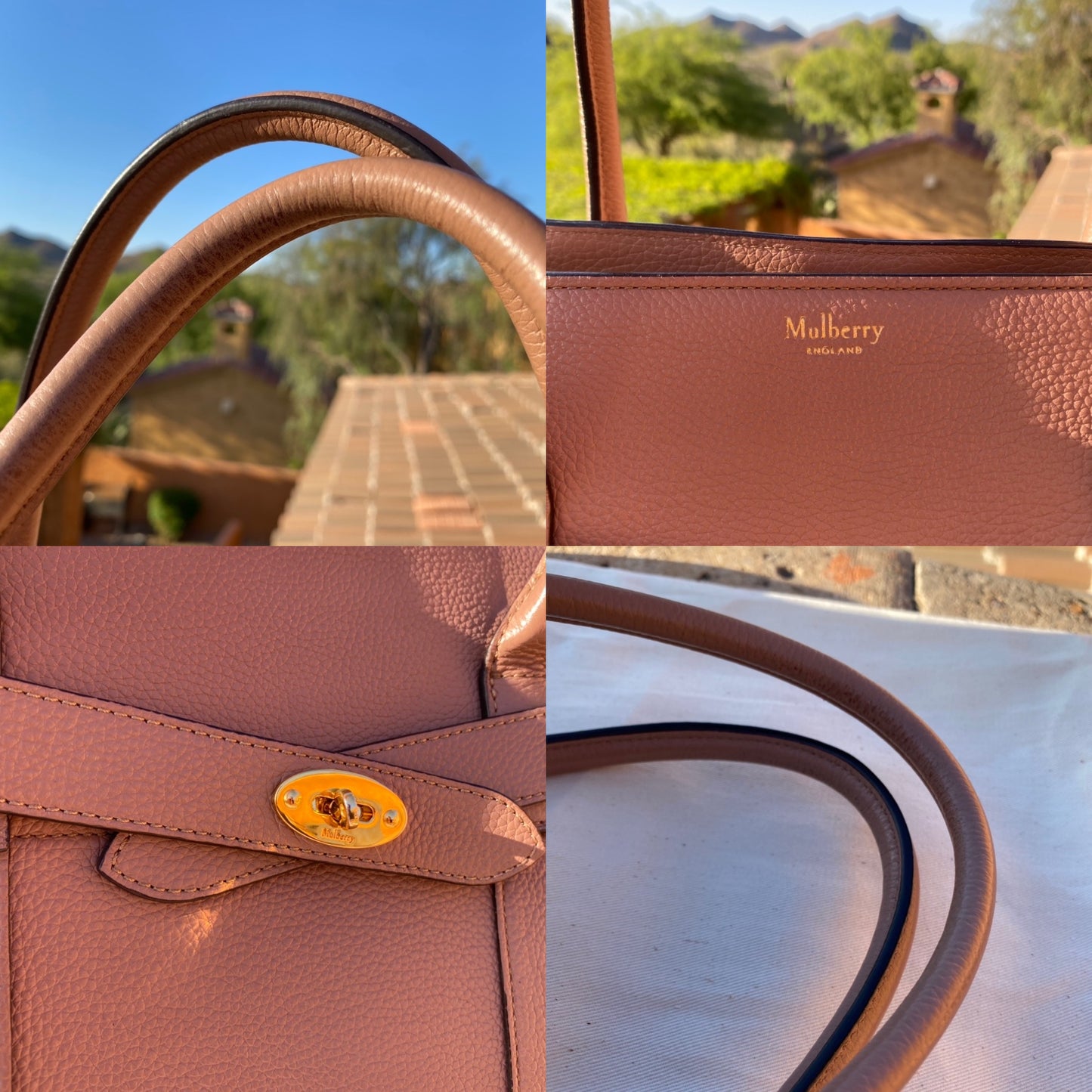 Mulberry Classic Grain Small Bayswater Zip Tote