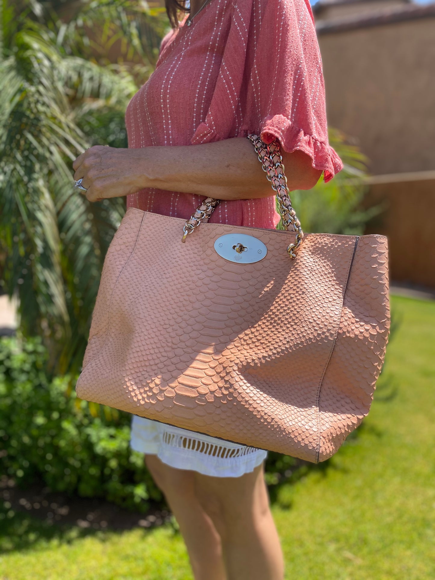 Mulberry Python Cecily Tote