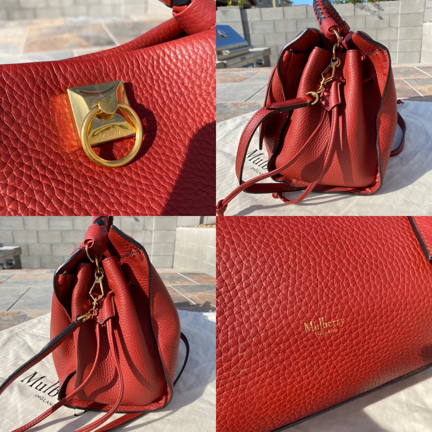 Mulberry Iris Large Leather Shoulder Bag