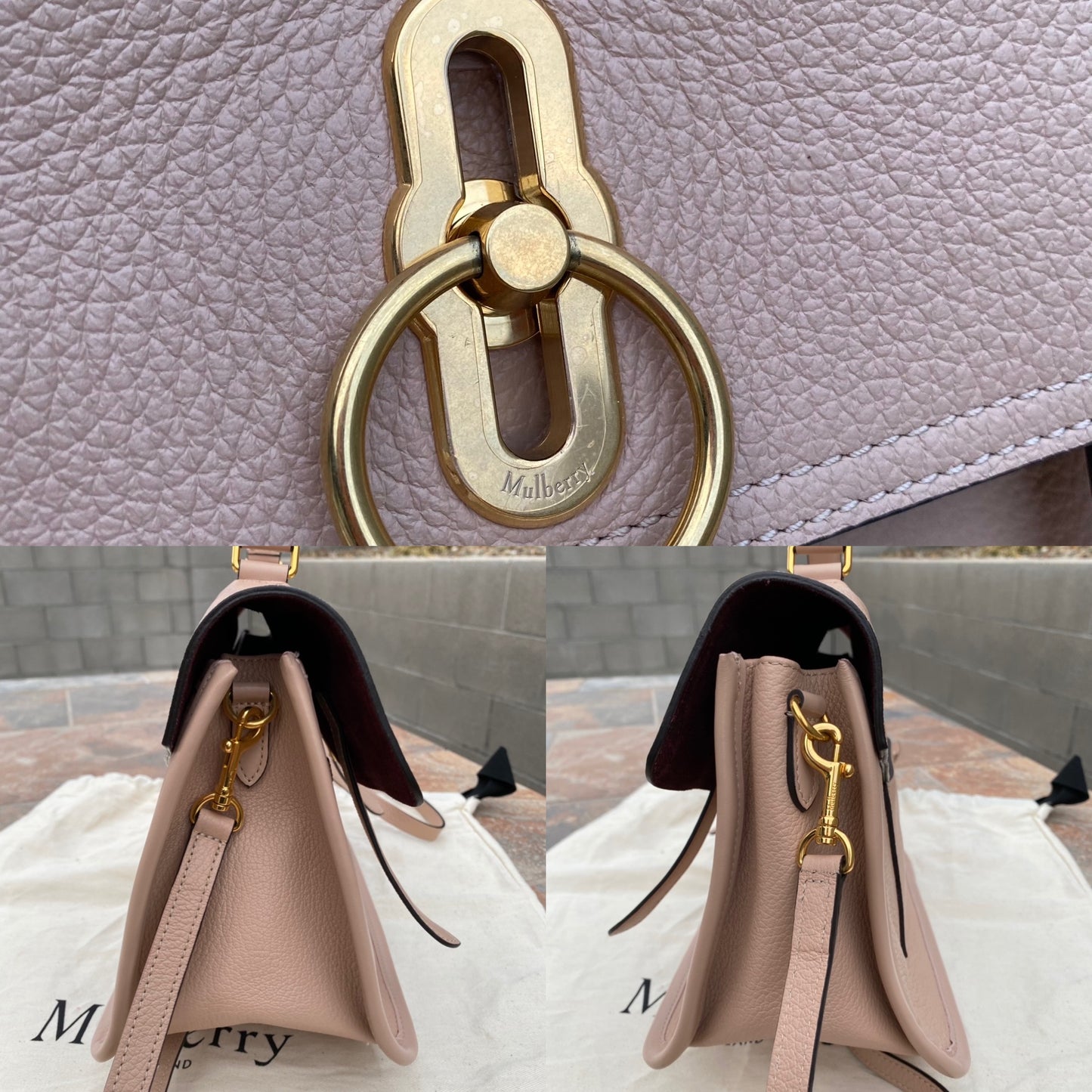 Mulberry Gracy Rosewater Leather Satchel Bag