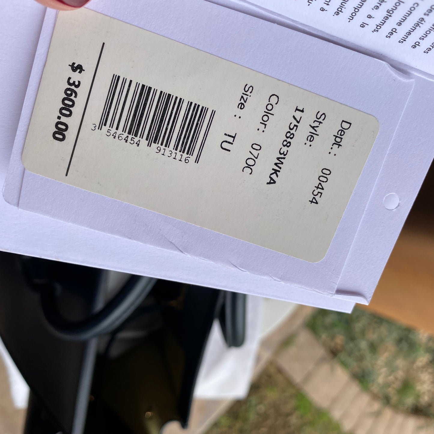 Celine Small Tie Palmellato Leather Tote