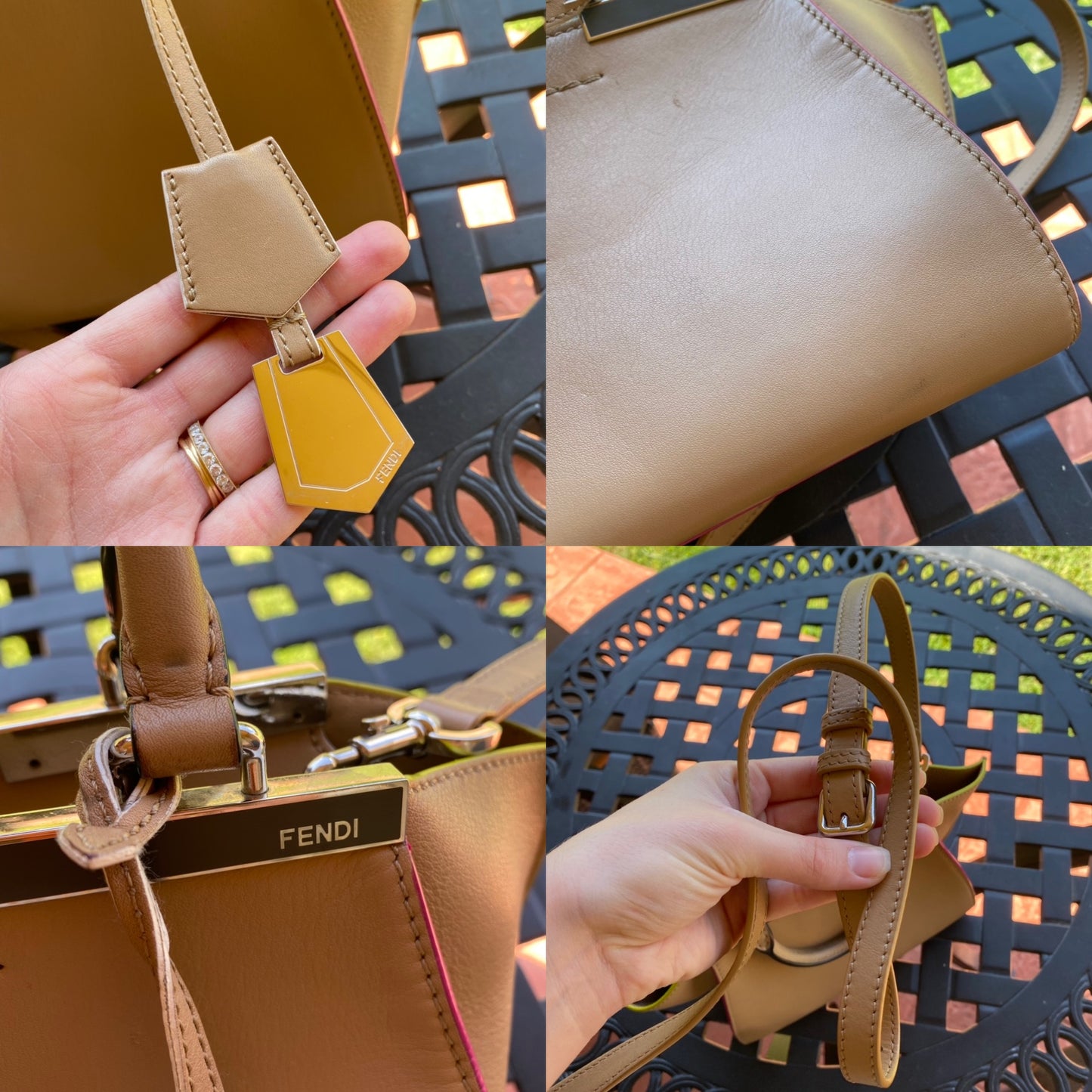 Fendi Mini 3Jours Leather Tote Crossbody