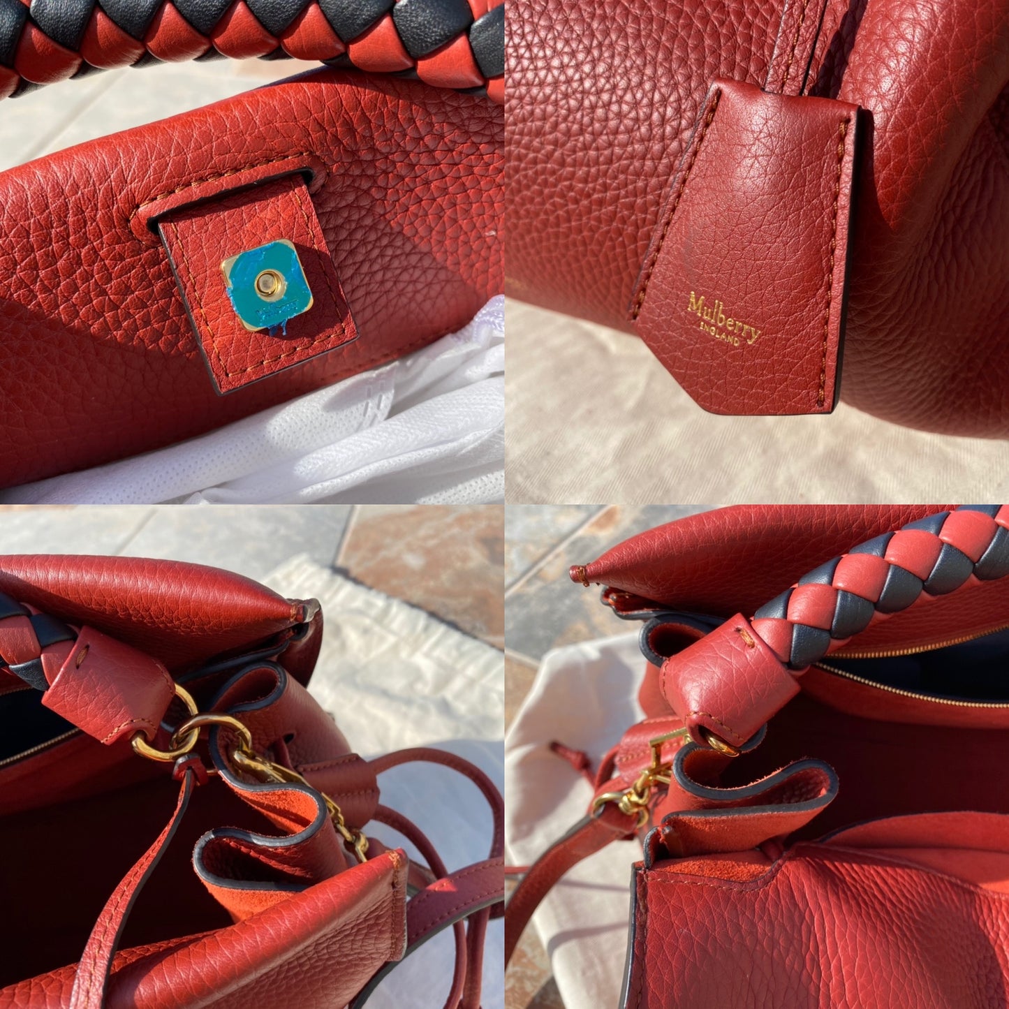 Mulberry Iris Large Leather Shoulder Bag