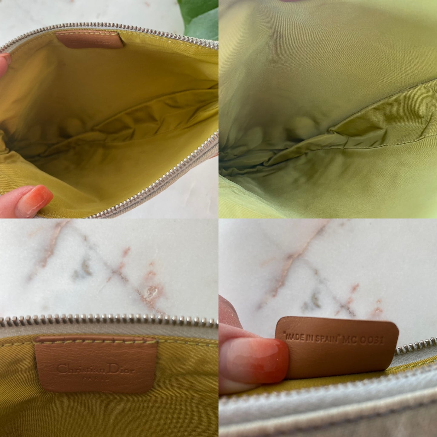 Dior Vintage Denim Saddle Pochette Bag