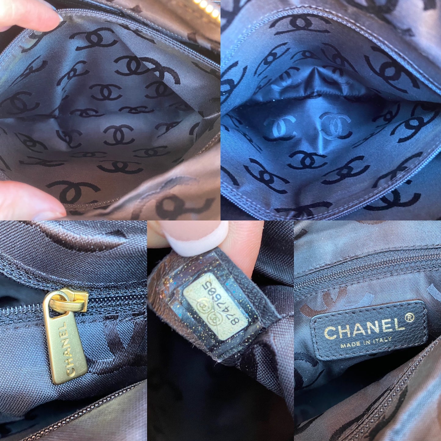 Chanel Vintage Timeless Double CC Leather Chain Hobo