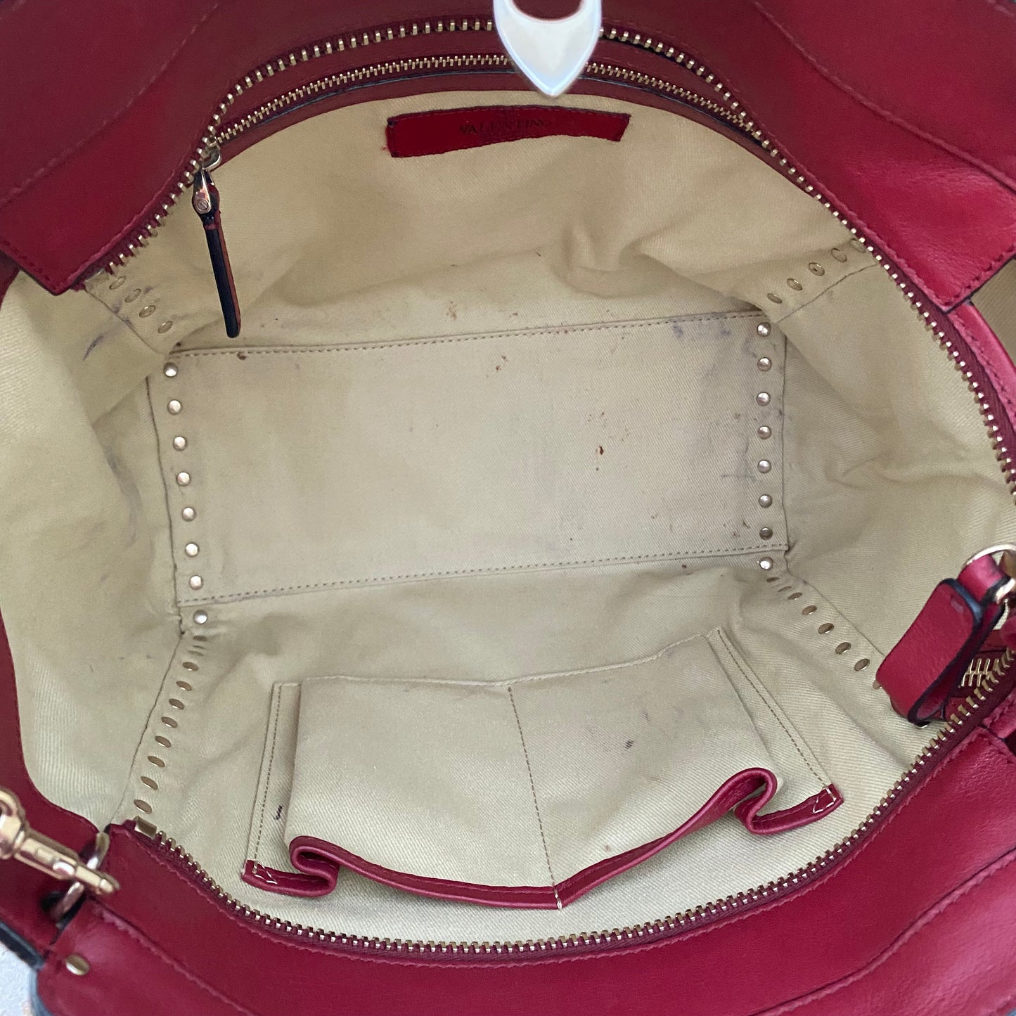 Valentino Garavani Double Handle Rockstud Satchel