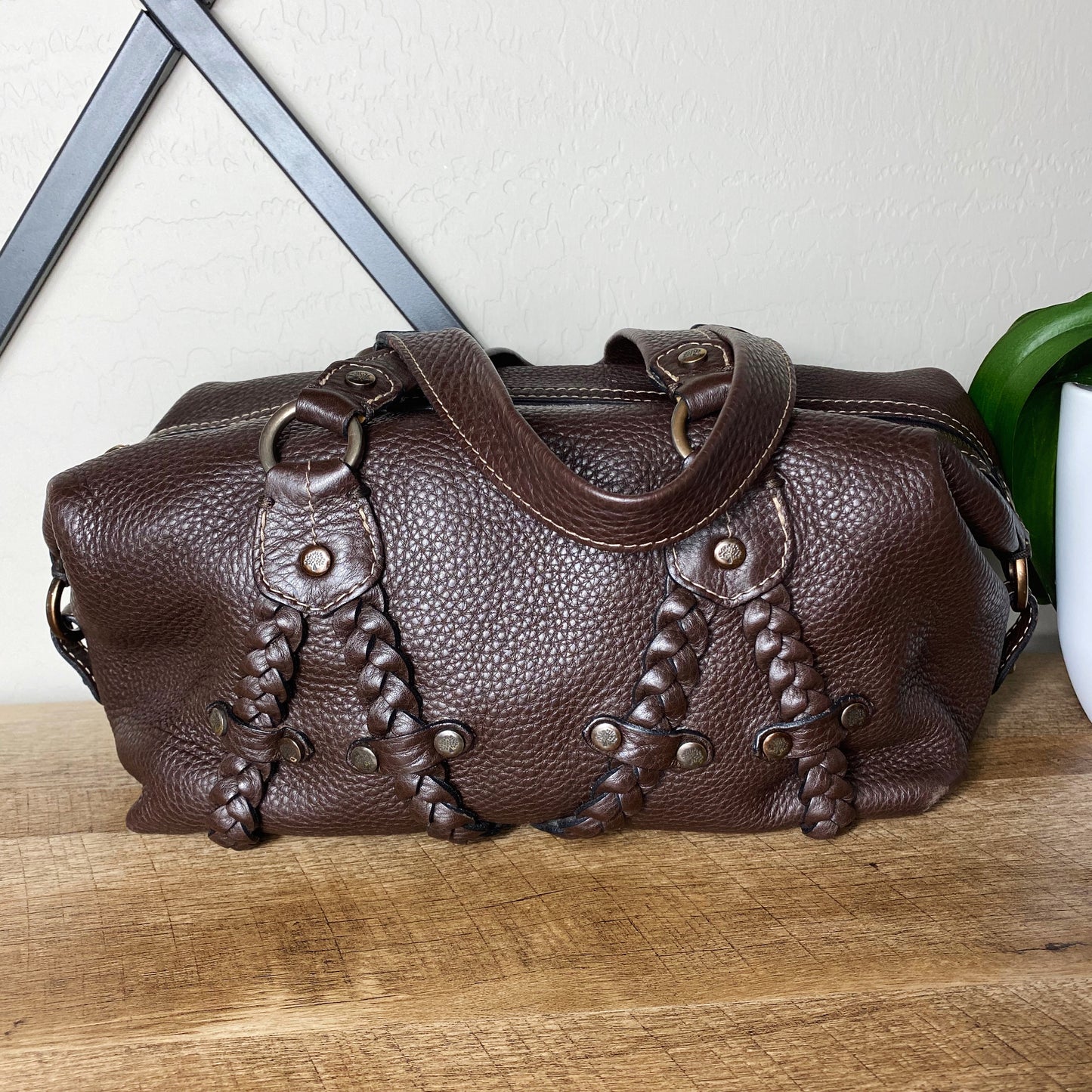 Mulberry Small Braided Leather Satchel