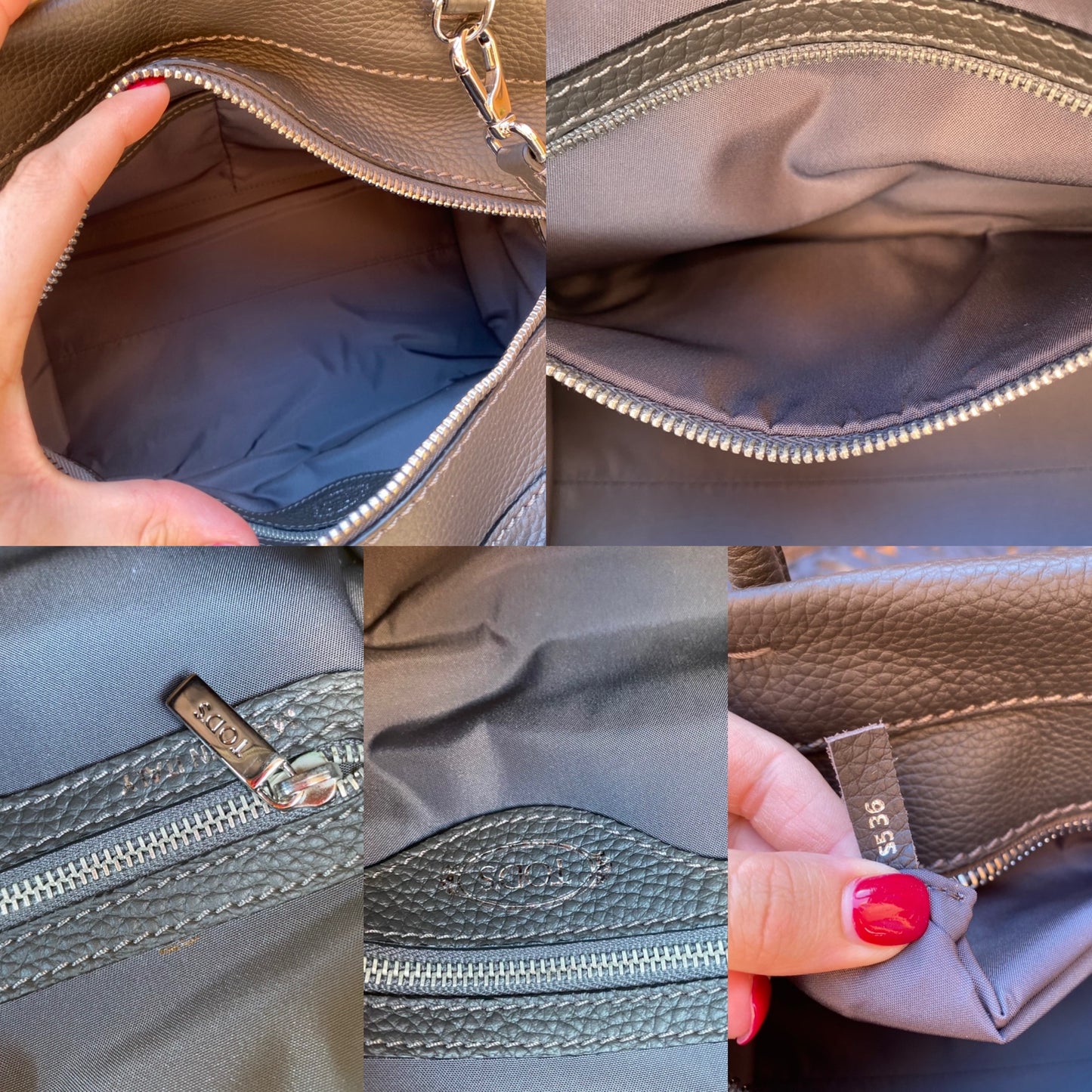 Tods D-Styling Bauletto Piccolo Leather Tote