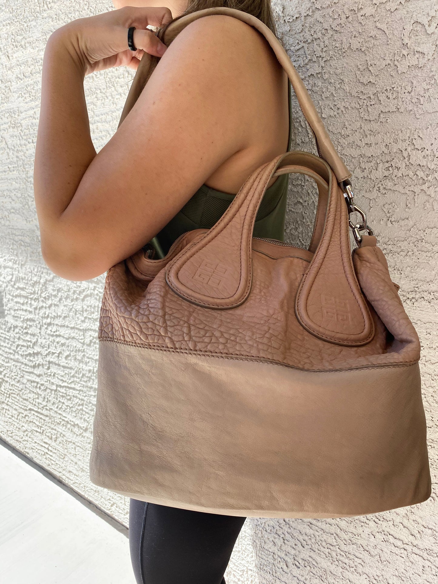 Givenchy Nightingale Two Tone Textured Bag