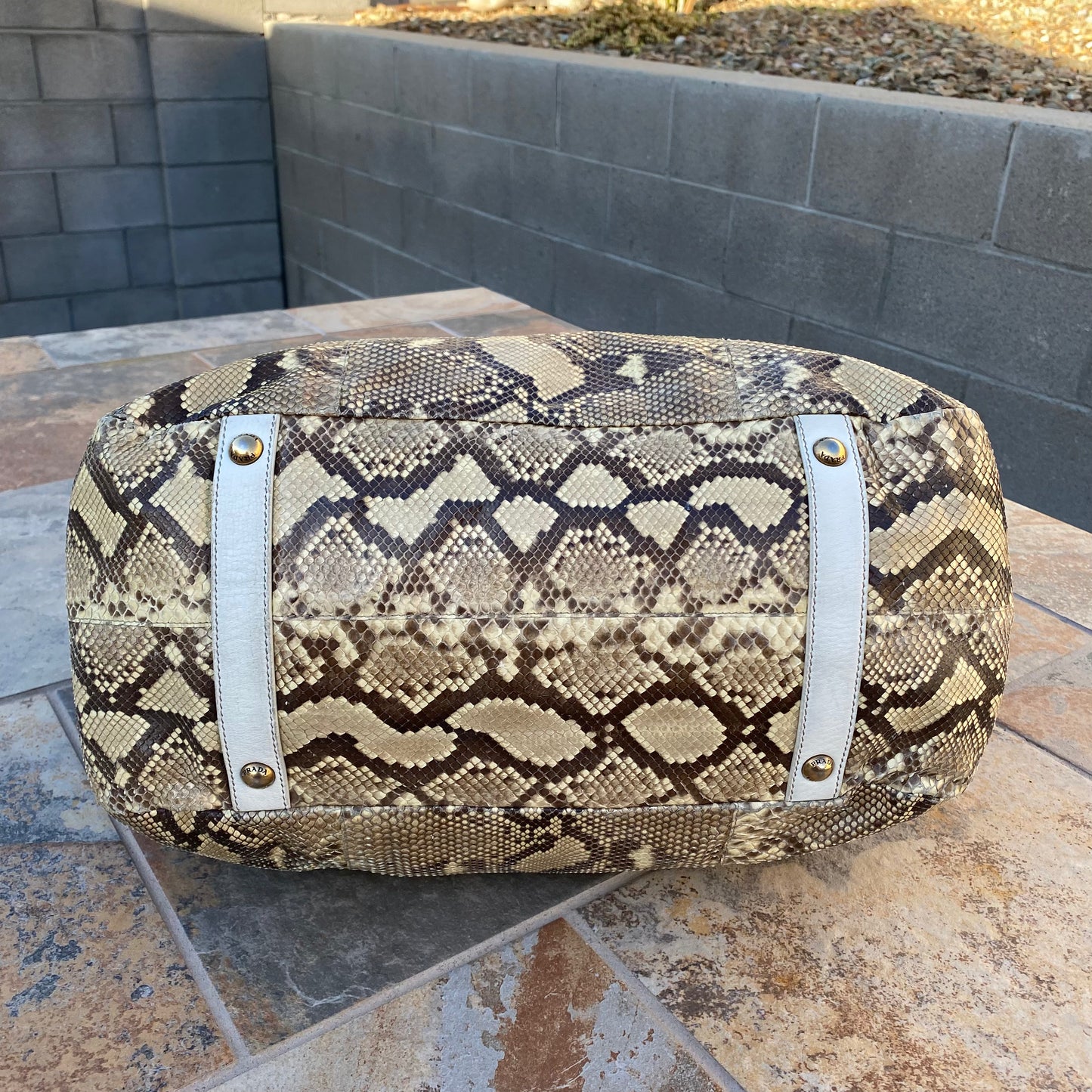 Prada Python Pitone Hobo Tote