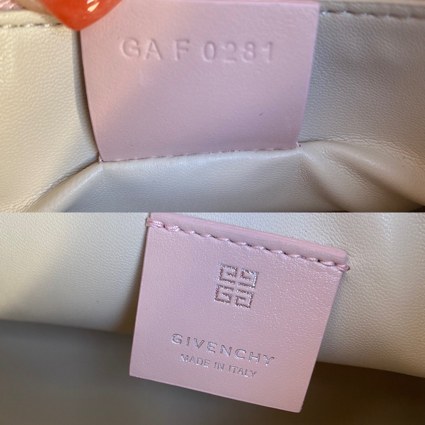 Givenchy Small Moon Cut Out Leather Hobo Bag