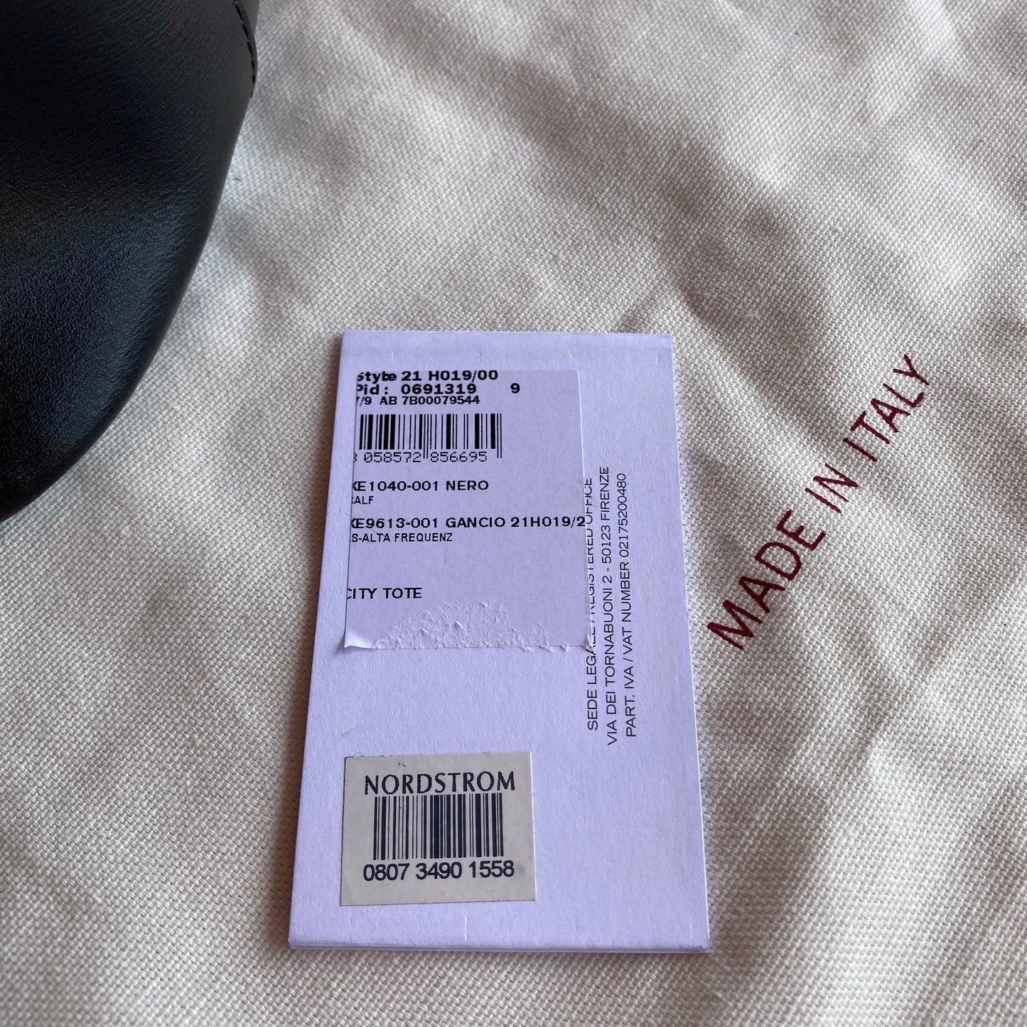 Salvatore Ferragamo Gancini Leather Tote