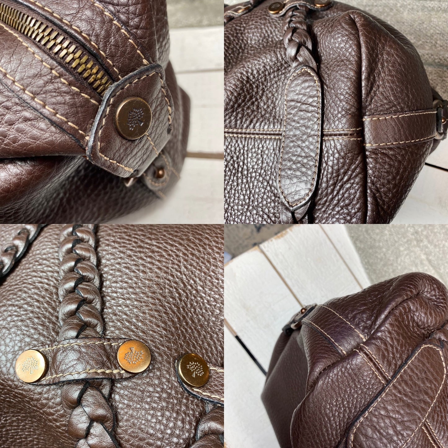 Mulberry Large Braided Leather Satchel