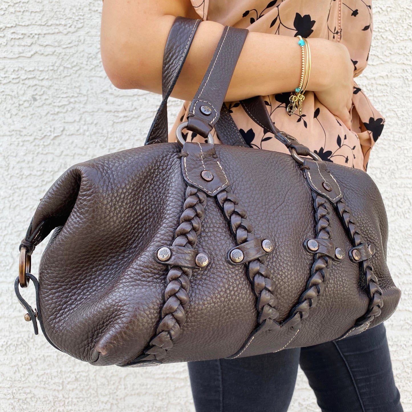 Mulberry Small Braided Leather Satchel