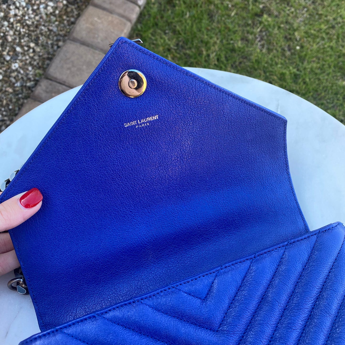 Saint Laurent YSL Medium Matelasse College Bag