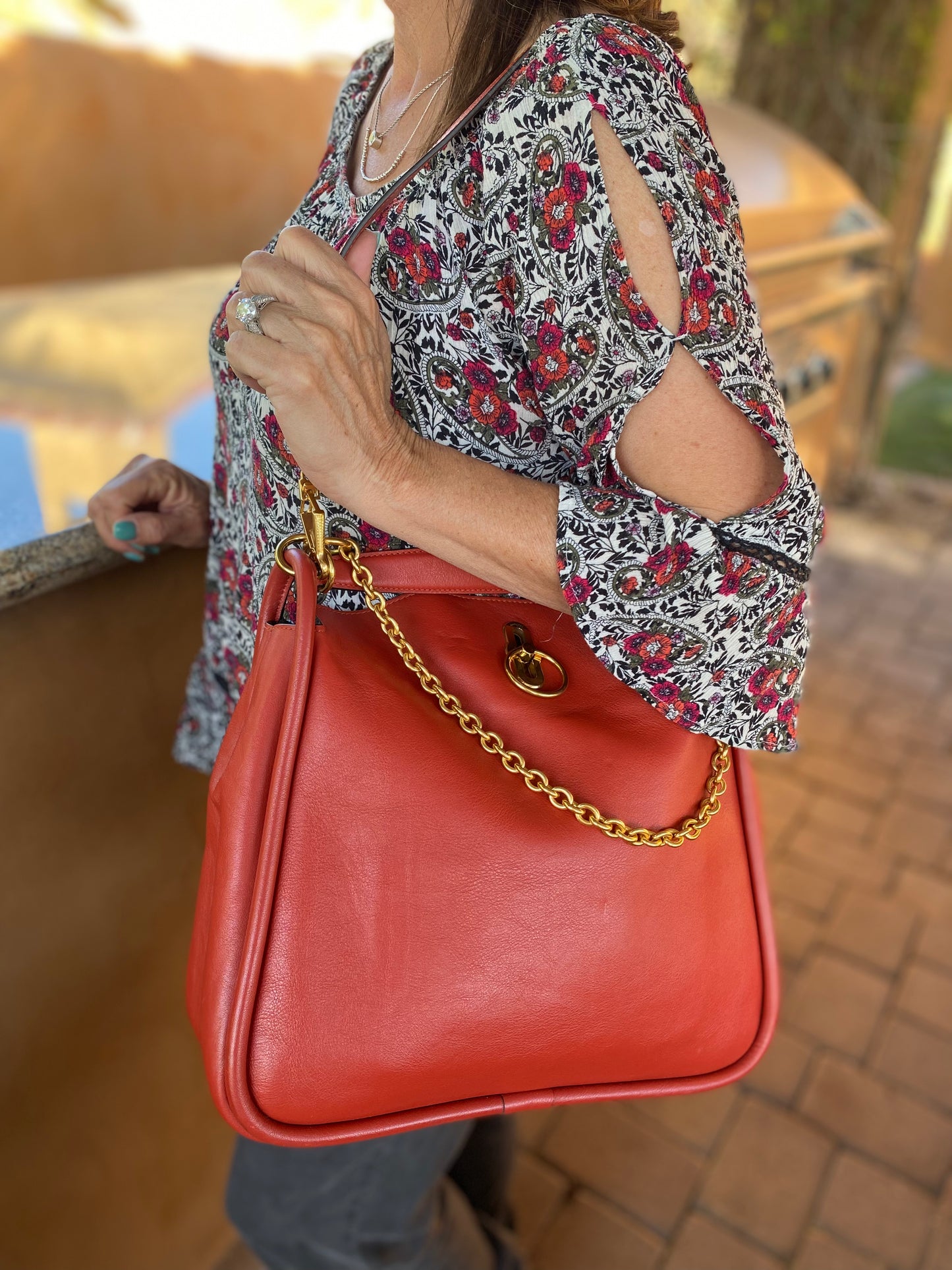 Mulberry Leighton Leather Hobo Shoulder Bag