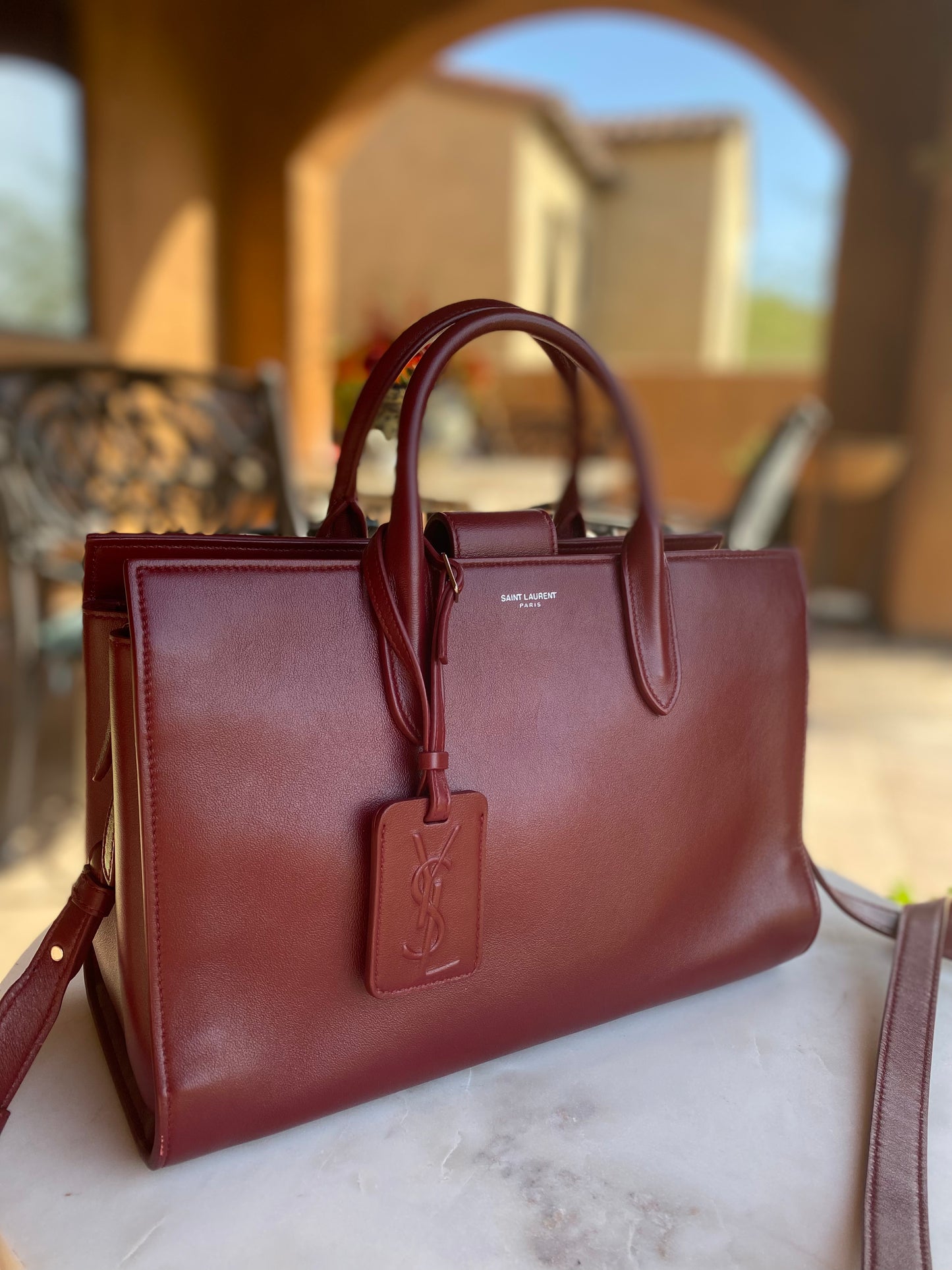 Saint Laurent Medium Jane Leather Shoulder Bag