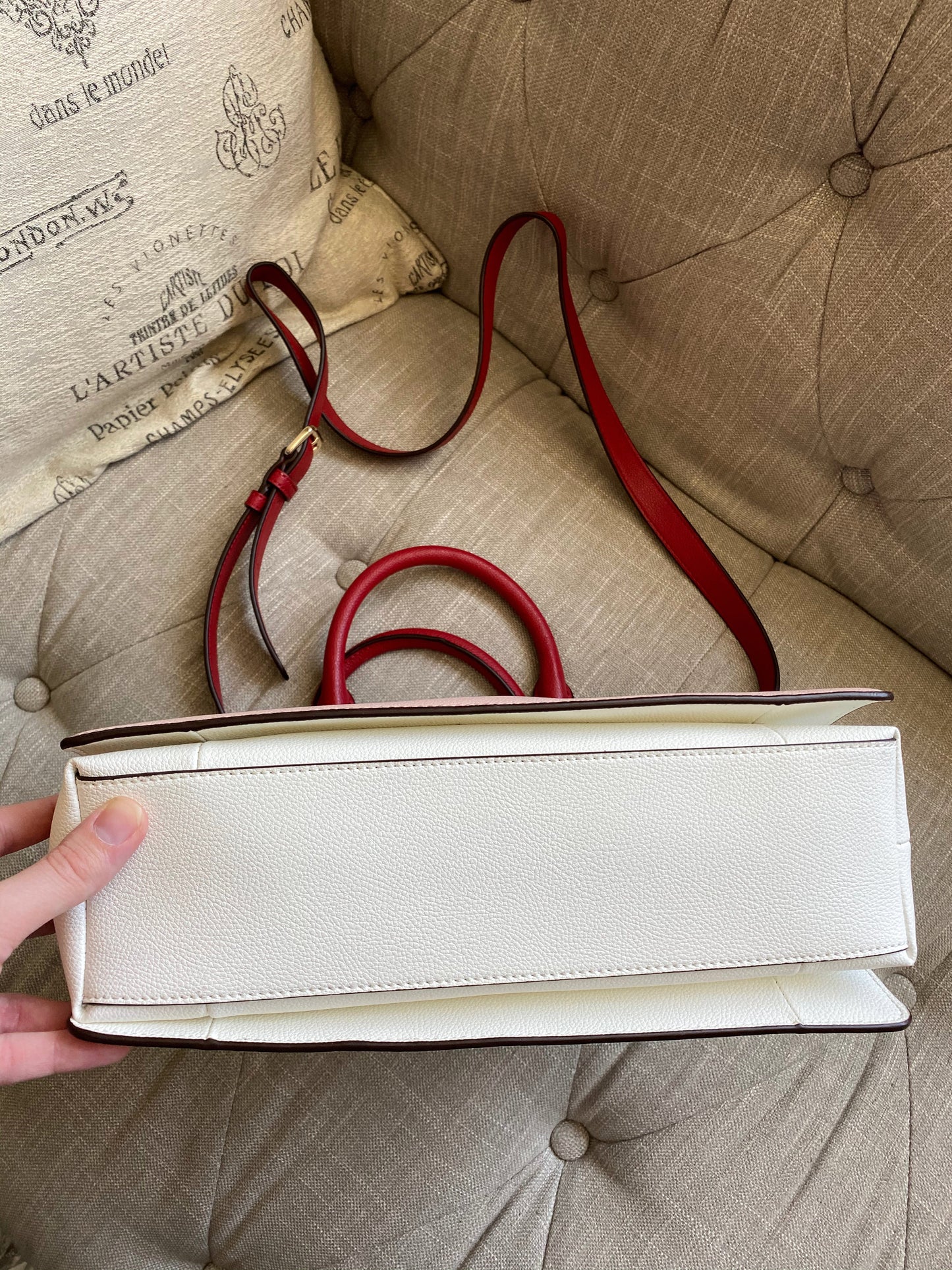 DKNY Clara Leather Satchel Crossbody Bag