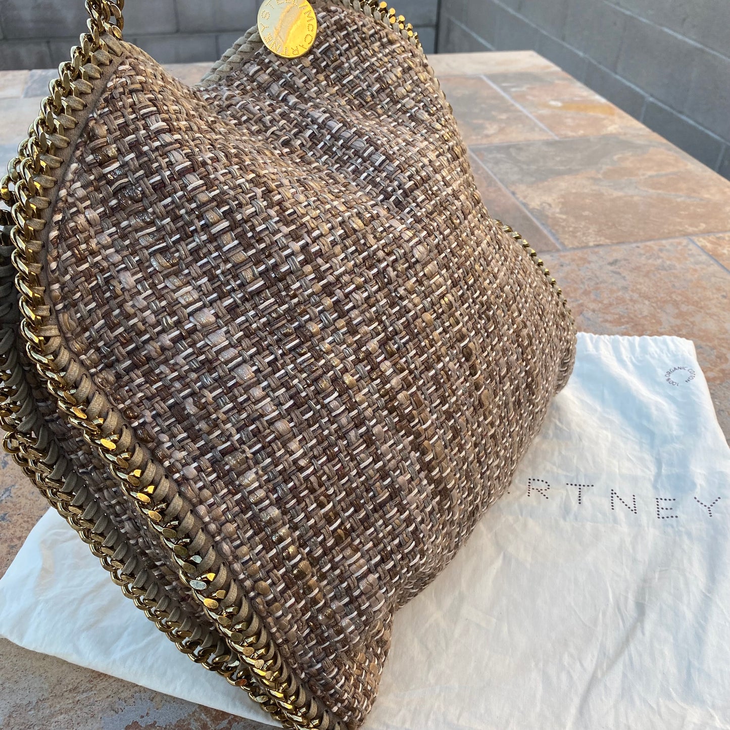 Stella McCartney Falabella Tweed Hobo Shoulder Bag