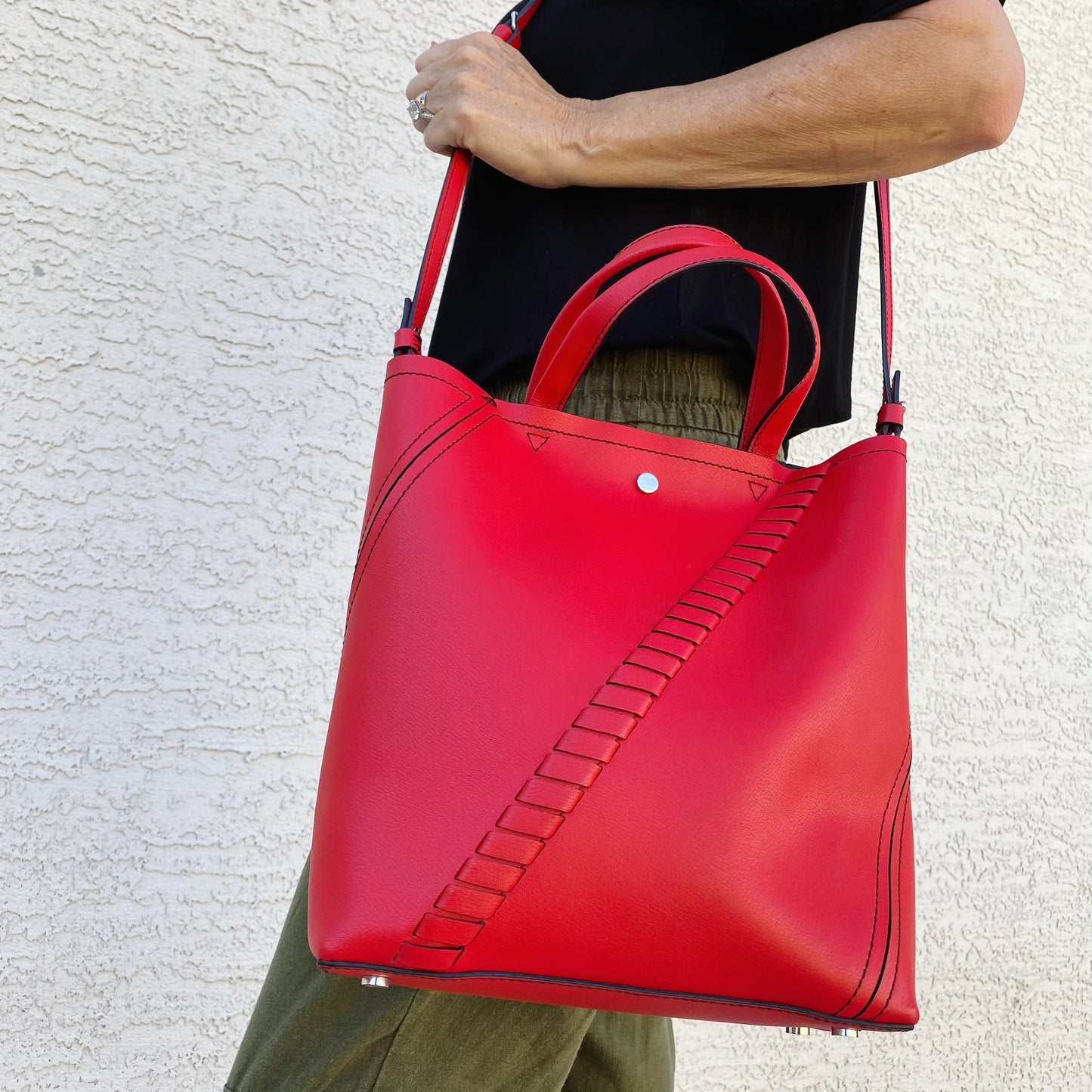 Proenza Schouler Hex Leather Bucket Bag
