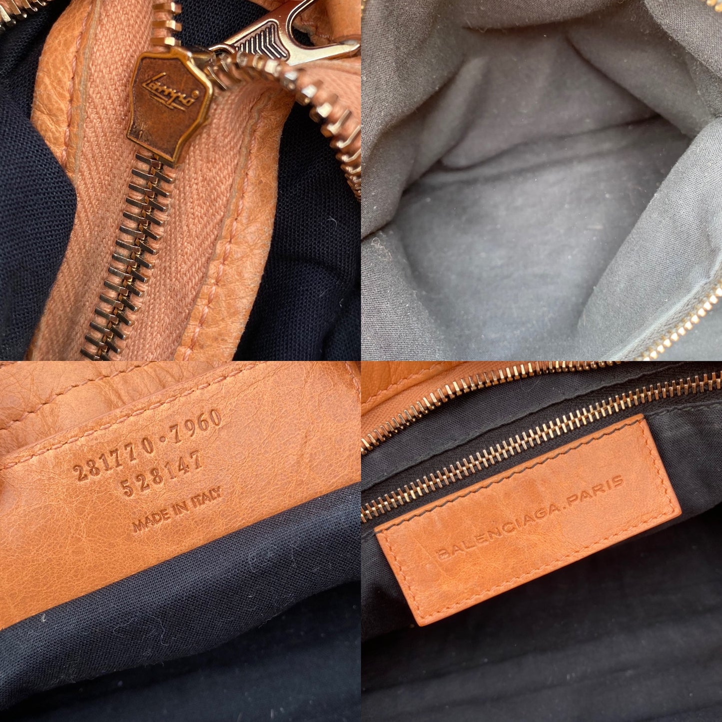 Balenciaga Rose Blush Leather Motorcycle City Bag