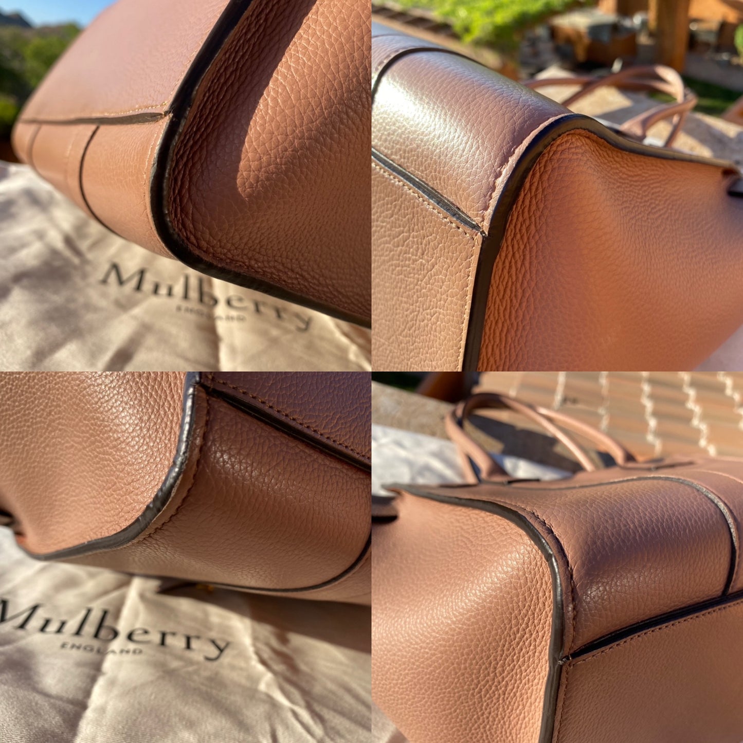 Mulberry Classic Grain Small Bayswater Zip Tote