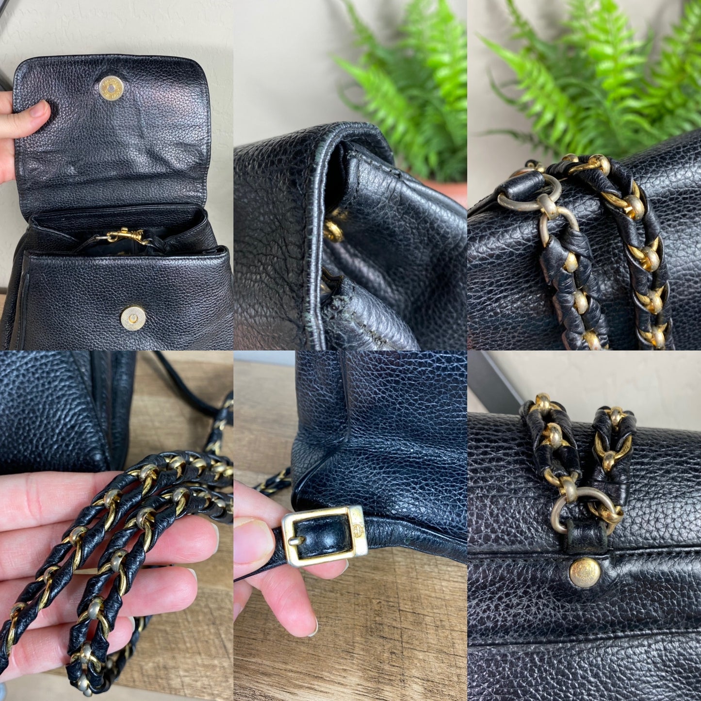 MCM Vintage Studded Leather Backpack