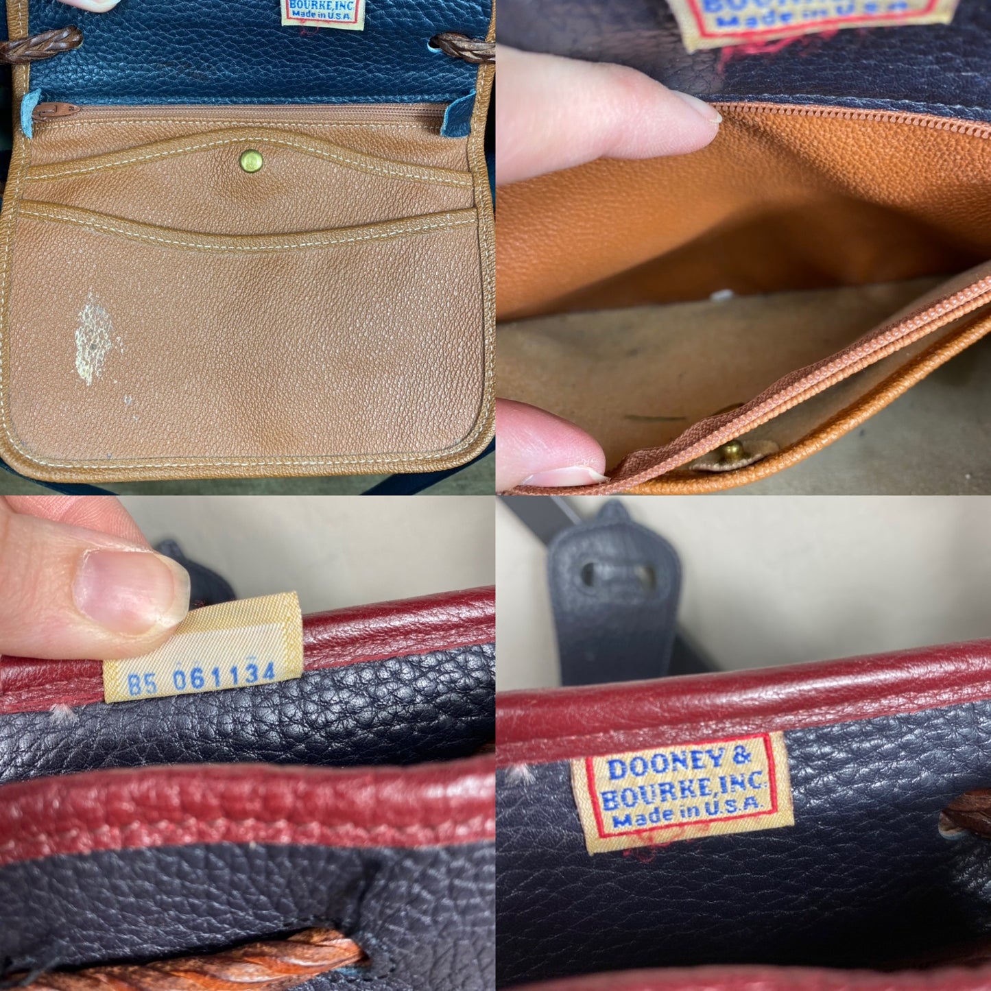 Dooney & Bourke Teton Leather Saddle Bag