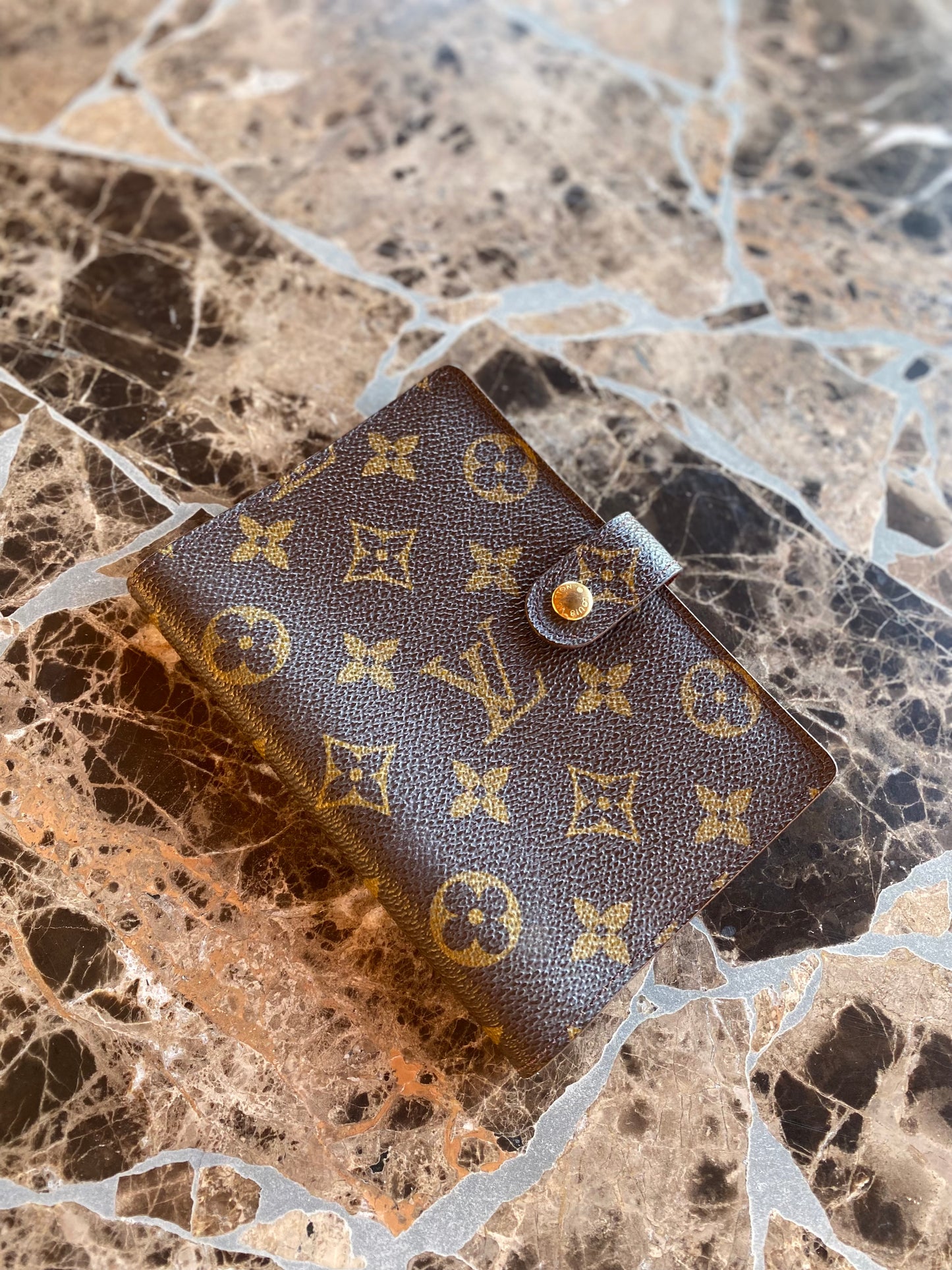 Louis Vuitton 2001 Monogram Small Ring Agenda Cover Planner