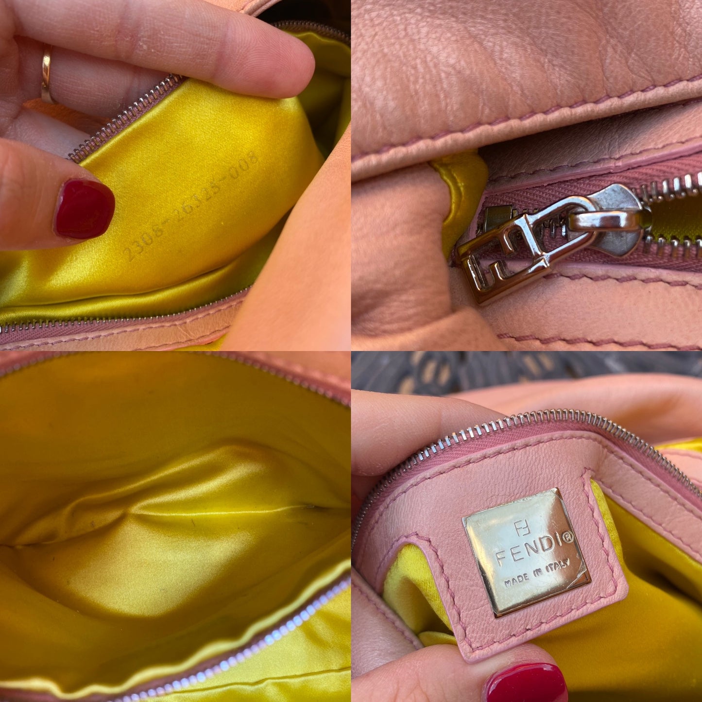 Fendi Lambskin Mama Flap Shoulder Bag