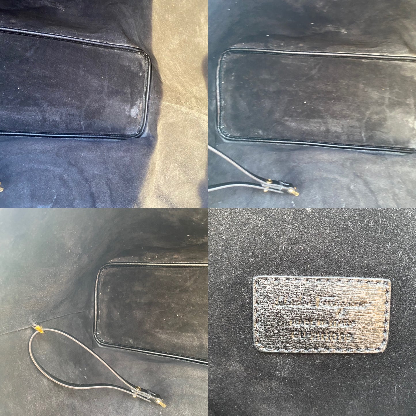 Salvatore Ferragamo Gancini Leather Tote