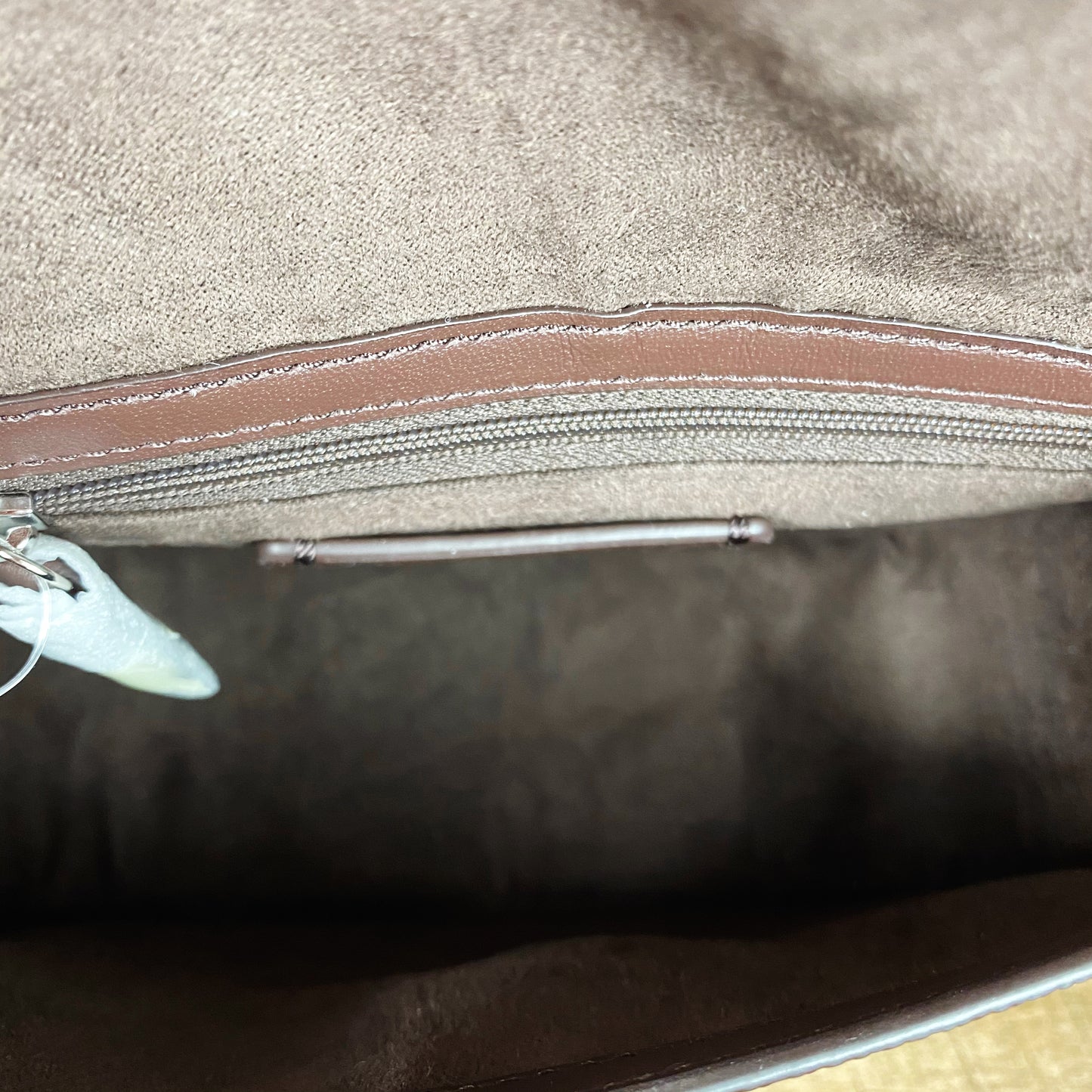 Coach Bowery Metallic Platinum Leather Crossbody