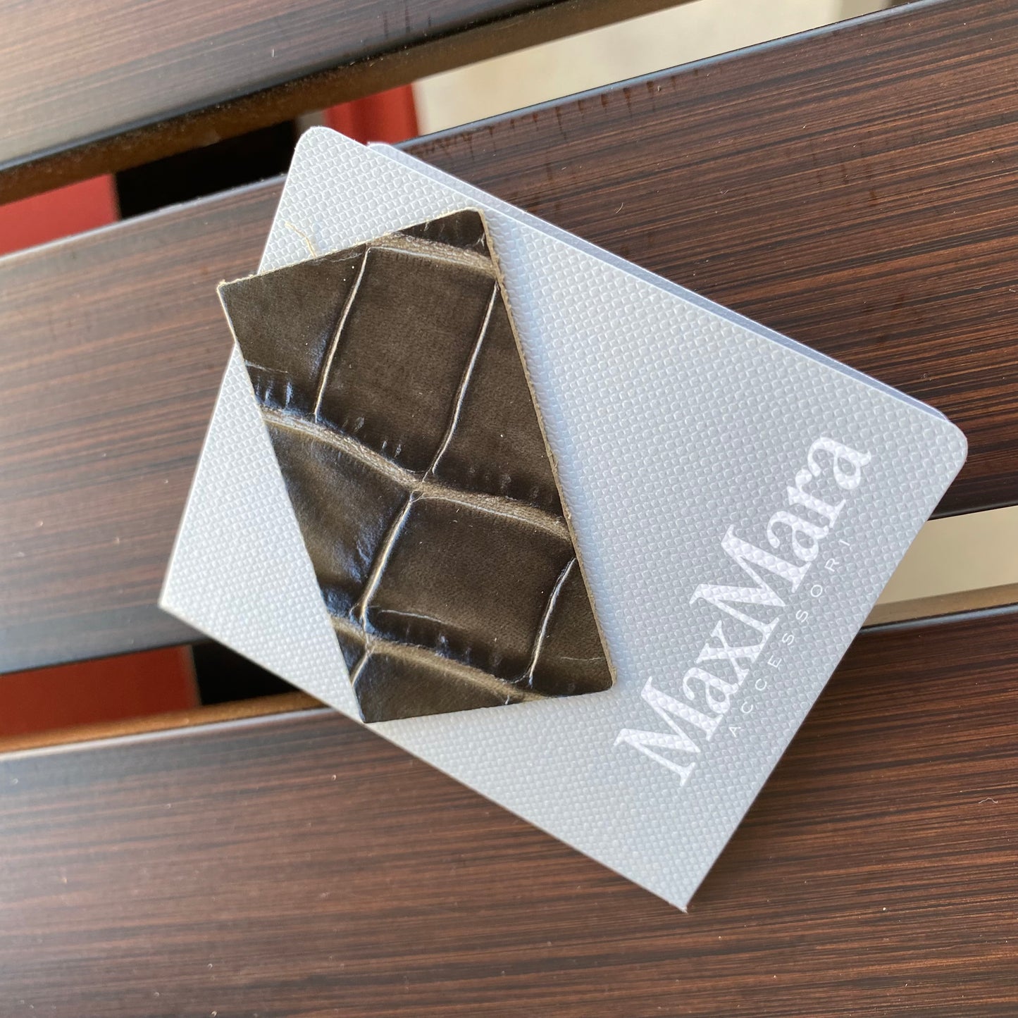 MaxMara Embossed Croc Leather Crossbody