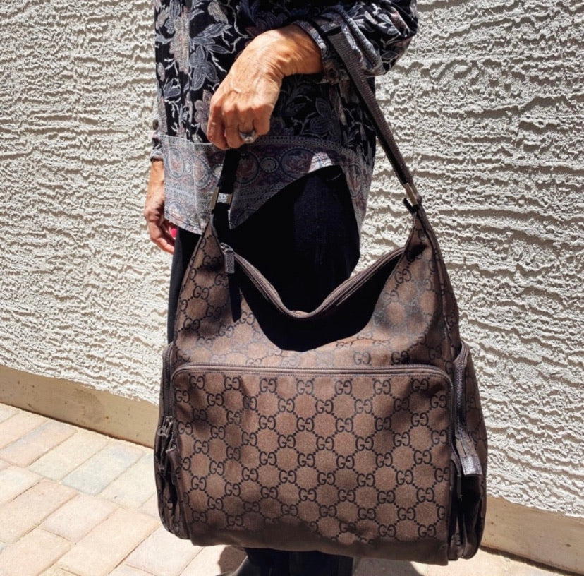 Gucci GG Monogram Canvas Large Diaper Bag
