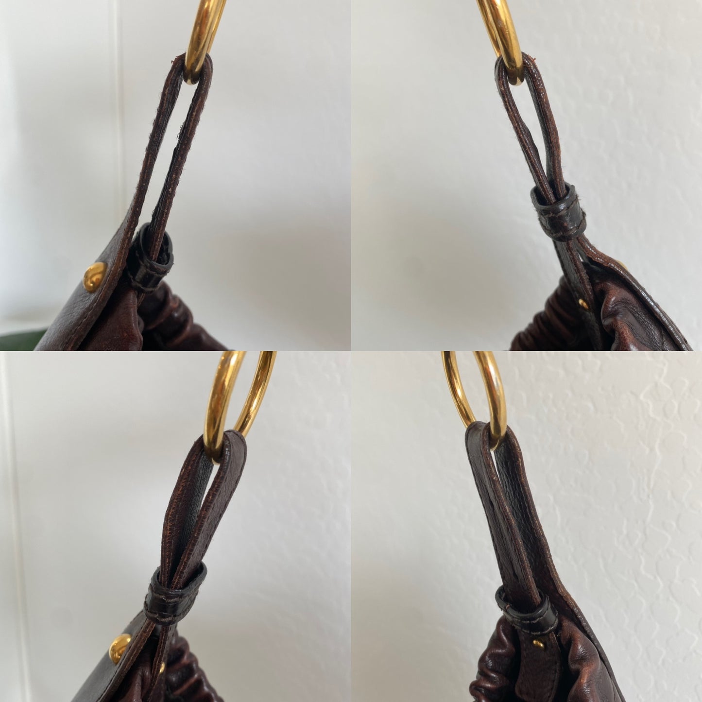 Yves Saint Laurent Vincennes Mombasa Leather Shoulder Bag