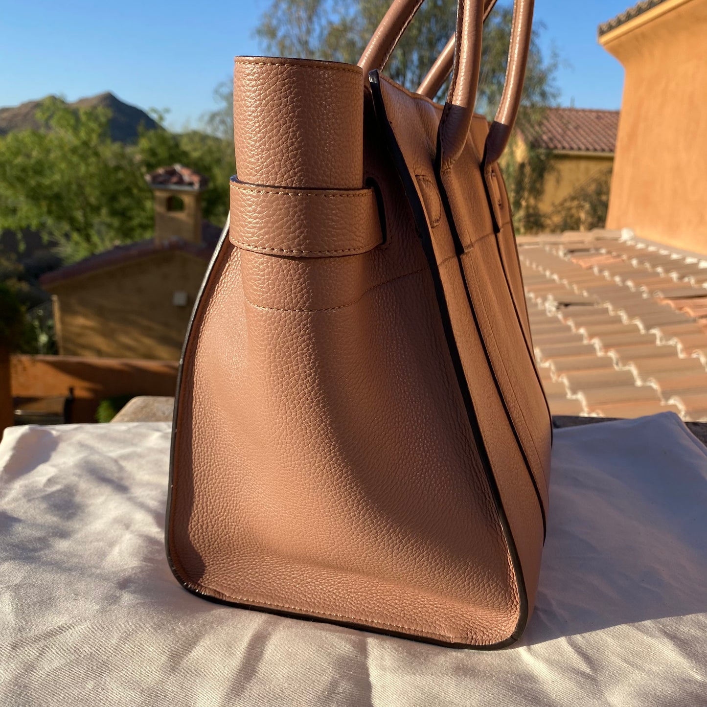 Mulberry Classic Grain Small Bayswater Zip Tote