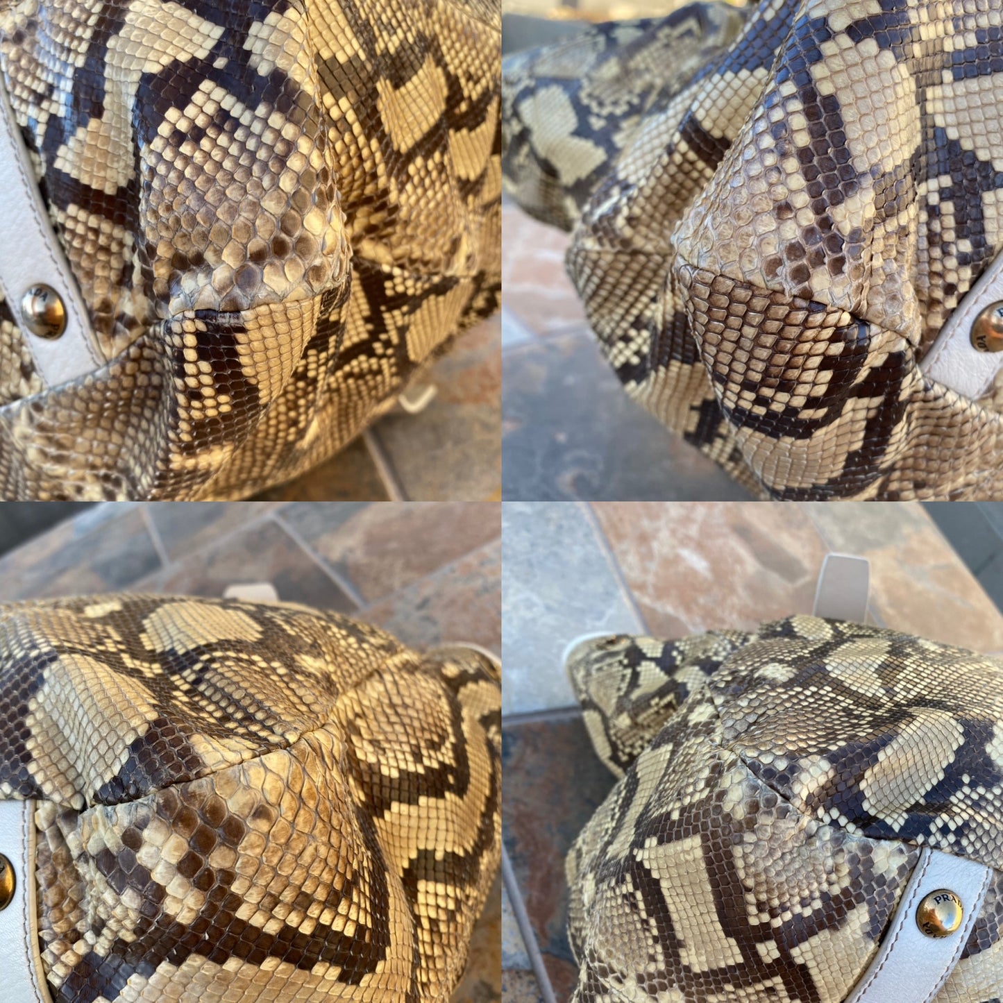 Prada Python Pitone Hobo Tote