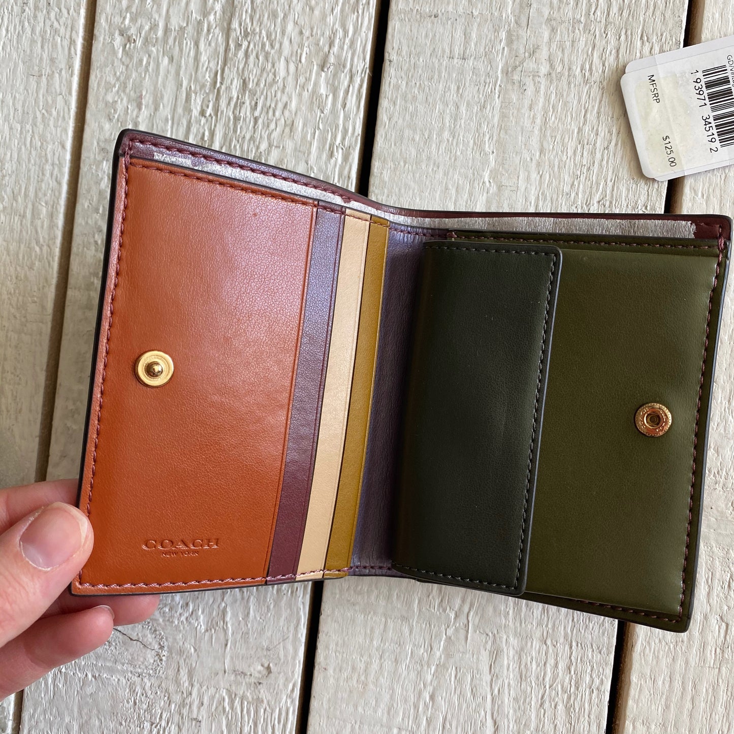 Coach Multicolor Folding Wallet Card Holder