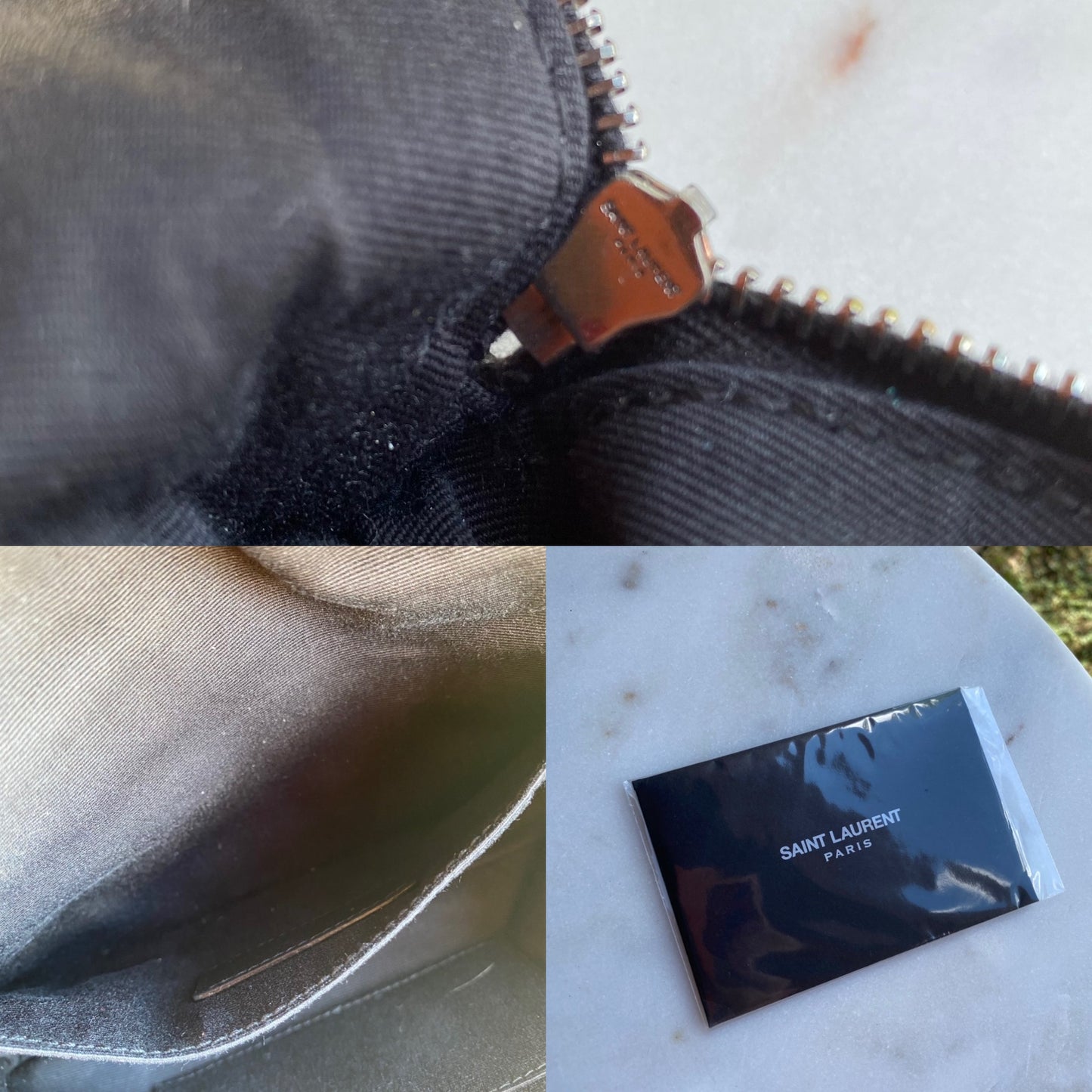 Saint Laurent YSL Monogram Lambskin Leather Belt Bag