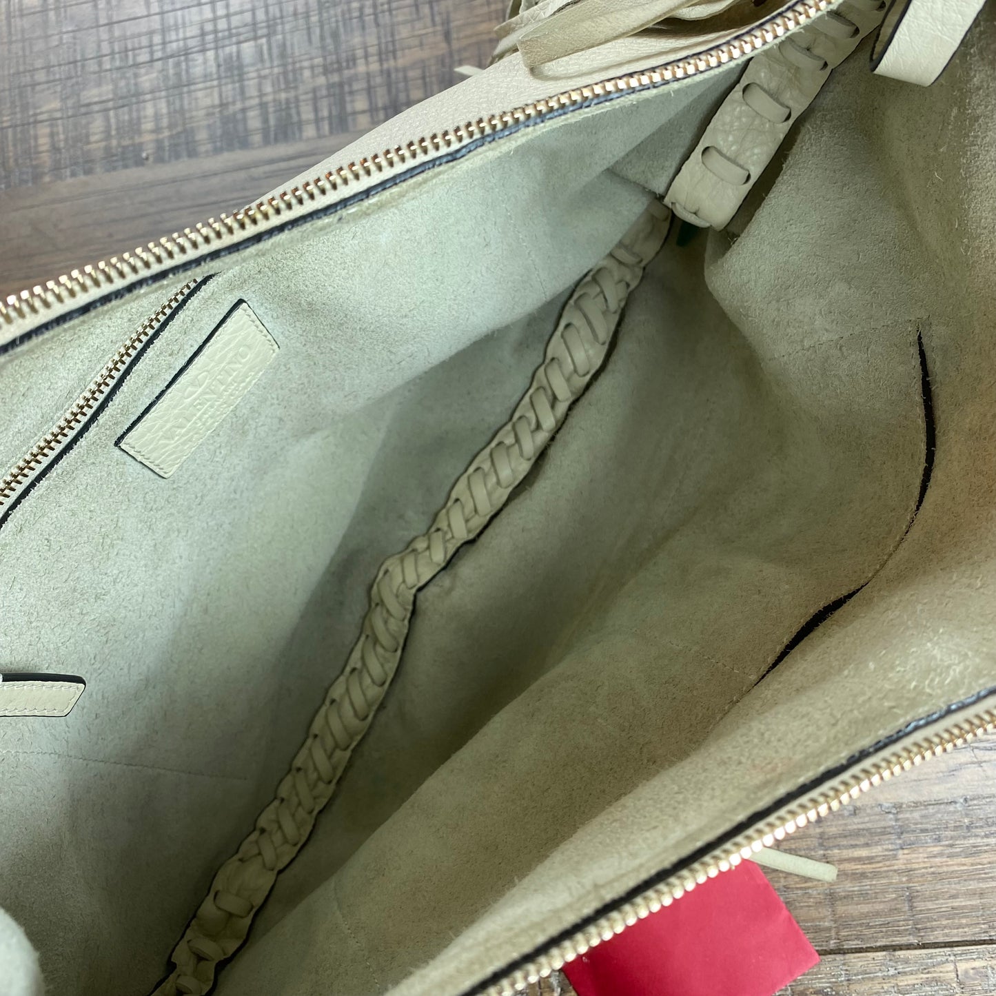 Valentino Garavani C-Rockee Gryphon Studded Fringe Hobo