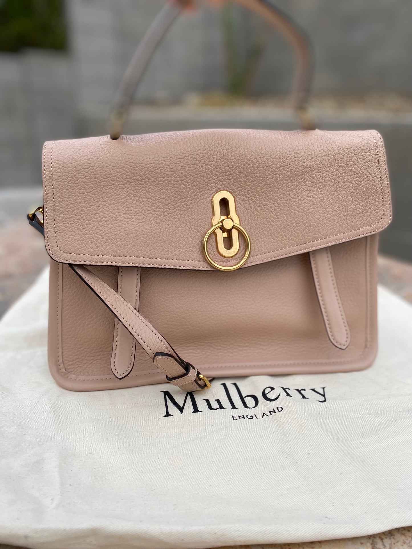 Mulberry Gracy Rosewater Leather Satchel Bag